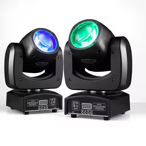Mini Beam 90W LED Moving Head Stage Effect Lighting DMX Lights DJ Disco Night Club Live Show Bar Wed
