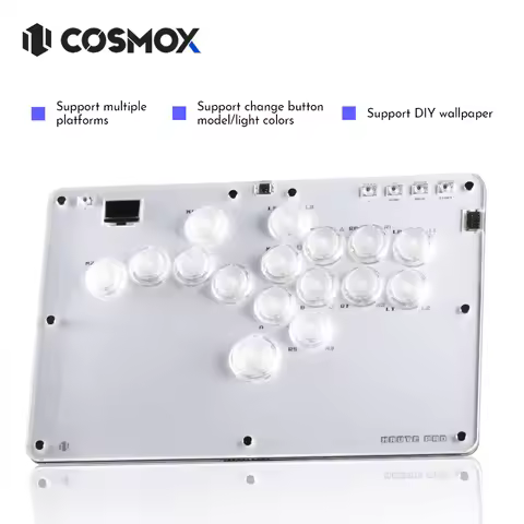 Haute42- COSMOX Leverless Controller Arcade Fighting Games For PC/PS3/PS4/PS5 Switch Steam Stick Key