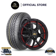 [Package Set] New Sport Rim BBS FI-R 15x7 4x100 ET35 with New Tyre Mr Wheel 15 inch FIR