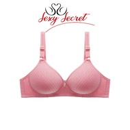 Sexy Secret B1141 Bra Women's Bra Size Plain Cup Bra with Jumbo Lace Pattern Women's Underwear Push 