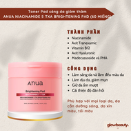 Toner Pad sáng da giảm thâm ANUA NIACINAMIDE 5 TXA BRIGHTENING PAD 210ml (60 miếng)