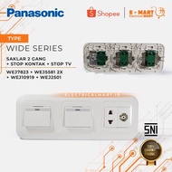 Panasonic WEJ 2 x 5581W + WEJ 10919W + 2501W White Combination Switch