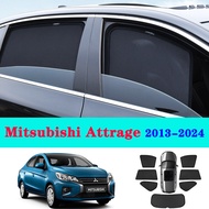 Car Sunshade Curtain For Mitsubishi Attrage 2013-2024 Magnetic Car Sunshade Shield Front Windshield 