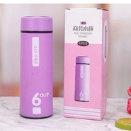 6OUP Cup Leakproof Water Bottle Creative Tumbler Color Cup Hot and Cold Double Layer Water Glass