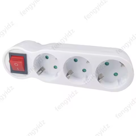 fengyidz Drop Ship&Wholesale 16A European Type Conversion Plug 1 TO 3 Way EU Standard Power Adapter 
