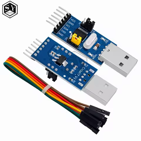 CH341T 2 in 1 module 3.3V 5V USB to I2C IIC UART USB to TTL single-chip serial port downloader