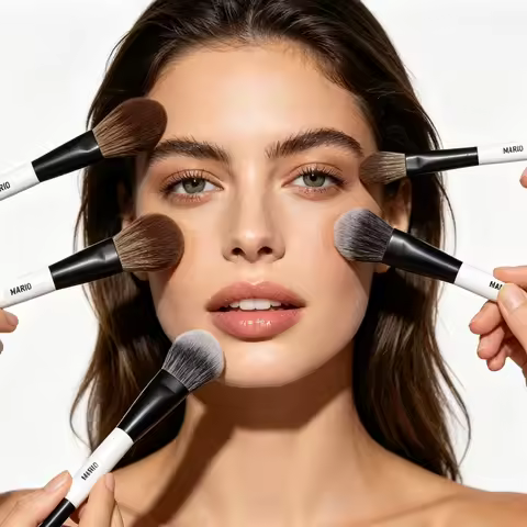F1 F2 F3 F4 F5 E6 EF1 EF2 E3 E4 E5 F7 Highlight Blush Makeup Brush Ambient Soft Glow Brush Soft Fibe