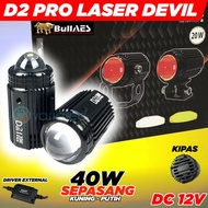 Lampu Led tembak AES D2 Pro Laser DEVIL 2 Warna Kuning putih 20 watt