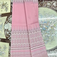 Silk Sarong Woven 6-Shuttle Natural Color Size 1x2 Meters Nude Pink Code L1-ST-0330694