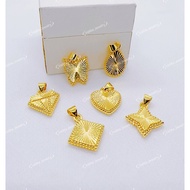 [VJ]NEW Pendant "L&V Luxury" Pendant W:+-15mm 999.9 Bangkok Gold Plated PLV <Loket>