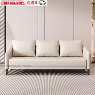 💎科技皮實木梳化 🔥 PU leather sofa Leathaire sofa 沙發 科技皮梳化 科技皮沙發 三人梳化 二人梳化 小梳化 三人沙發 二人沙發 小沙發 cheap sofa 3 se