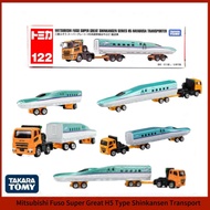 122 Mitsubishi Fuso Super Great Shinkansen Series H5 Hayabusa Transporter Tomica Takara DIe-cast Ori
