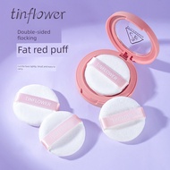 powder puff makeup sponge For 3ce Blush Powder Puff Flocking Round Air Cushion High Glow Powder Cake