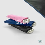 BGG UV Cut 1 Slim Pocket Folding Umbrella Sun Protection 1 Fold Small Size 2 Cm Thick.lightweight (F