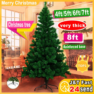 【shipped today】Christmas tree Christmas decor Xmas tree decoration for home 3ft/4ft/5ft/6ft/7ft/8ft on sale makapal set red with decor set Cristmas gift Christmas decorations for home 2023 new small size/big size