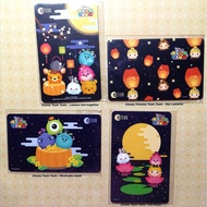 Set of 4pc TSUM TSUM VIVOCITY Lantern Mooncake Festival Ez-Link Ezlink Cards   *collectible