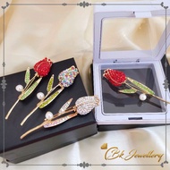 BK Kerongsang Korea Premium Brooch Bahu Kerongsang Kiri Kanan Pin Bahu Free Kotak K940 K937 K935 K92