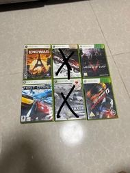 Xbox360 Xbox game  ( End war , split second , Amroured Core : Verdict day , Test Drive , Ace Combat 
