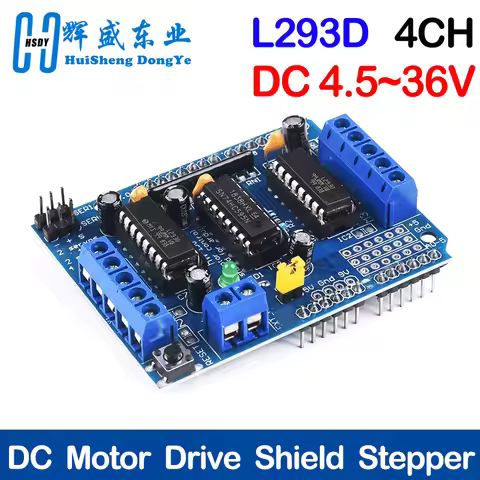 L293D Stepper Motor Driver Board Control Shield Module Motor Drive Expansion Board for Arduino Mega2