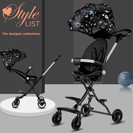 Light Weight / Cabin sized Baby Toddler / Kids stroller trolley /Pram -Sit or Lie Down -1 to 7yr old