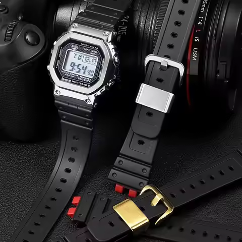 For Casio 35th Anniversary GMW-B5000 Resin Silicone Strap gmw-b5000 GM-B2100 Men's Sports Waterproof