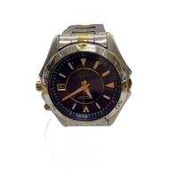 SEIKO Men's Watch Hand-wound Analog NVY SLV 5M62-0BF0 Scratches Stains Present Condition Considered 