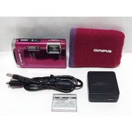 【Excellent】 OLYMPUS TOUGH TG-615 Waterproof Digital Camera, Pink, 5m Waterproof, 1.5m Drop Resistant