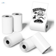 6 Roll Mini Pocket Printer Sticker Paper Sticker Paper White Pocket Printer 30 X 57mm Self-Adhesive Thermal Paper for Pocket Printer,Black on White