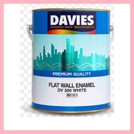 ◎ ❀ Davies 4LTR Flat Wall Enamel White DV300 Alkyd Based Paint (For Wood &amp; Metal)