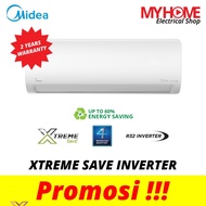 (COURIER SERVICE) MIDEA MSXS-10CRDN8 MSXS-13CRDN8 1.0HP-2.5HP XTREME SAVE INVERTER WALL MOUNTED AIR CONDITIONER