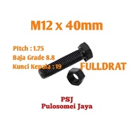 Steel Bolt Nut 8.8 M12 x 40 High Tensionle/ Bolt Grade 8.8 (FD)