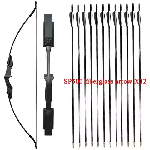 53 Inch Archery Recurve Bow 30-40lbs Takedown Bow Left Right Hand Adults Children Bow Outdoor Arrow 