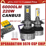 HLXG H7 LED Canbus Car Bulbs no Error 60000LM 200W H4 H11 K5C LED Headlights H1 H8 H9 HB3 HB4 HIR2 9