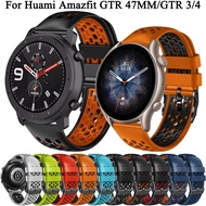 22mm Silicone Bracelet Band For Amazfit GTR 4 Watch Straps For Xiaomi Amazfit Stratos /GTR2/GTR 2e/GTR 3 Pro/GTR4 47mm Watchband