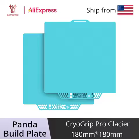 BIQU CryoGrip Pro Glacier Panda BuildPlate 180x180mm Plate Spring Steel Double-sided Textured for Ba