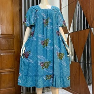 NTSY Pekalongan Stamped Batik/ Fuji Rempel Soft Pastel Daster Modern Daster with Elastic Collar for 