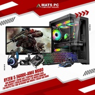 RYZEN 5 5600G GAMING PACKAGE COMPLETE COMPUTER SET PC RX550 4GB DDR5