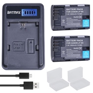 2x 2650mAH bateria LP-E6 LPE6 LP E6 Camera Baery   LCD B Charger for Canon DSLR EOS 5D Mark II Mark III 60D 60Da 7D 70D