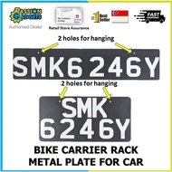 Bicycle Carrier Rack Metal Plate Bike for Car License Plate better than Metal Acrylic Emboss