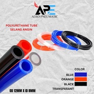 12MM PU HOSE - POLYURETHANE TUBE OD 12MM X ID 8MM - 12X8 METER AIR HOSE
