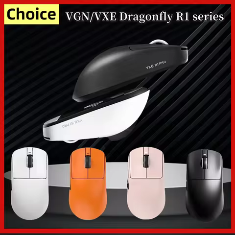 VXE Dragonfly R1 Pro Max Wireless Mouse R1 Se Light Weight Paw3395 Nordic52840 2khz Smart Speed X Lo