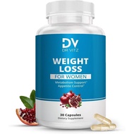 Weight Loss Pills for Women – Fat Burner & Appetite Suppressant – Metabolism Booster with Chromium, 