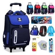 Beg Sekolah Roda Budak Trolley School Bag For Kids Girl Trolley School Bag Primary School Bag Kids S