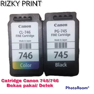 cartridge Canon 745 746 bekas suntik/infus hanya detek printer mg 2570 mg 2570s ip 2870