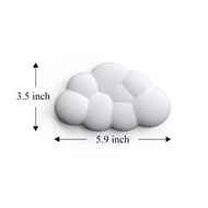 Cloud Mouse Pads Keyboard Wrist Pad with Soft Leather Material Memory Foam Wrist Rest Mat Mouse Pad