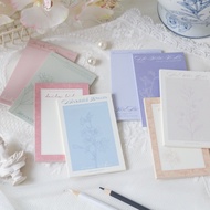 PW0E Plant Research Institute Non-Sticky Notepad Student Daily Tearable Notepad Memo Notebook Paper 