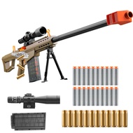 Soft Bullet Toy Gun Sniper Rifle with Scope Realistic Shell ejecting Foam Blaster Fake Gun Look Real