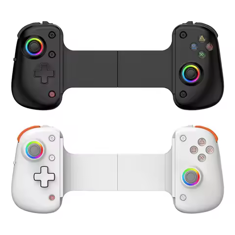 Hot BSP D8 PRO RGB Tablet Controller Wireless Handle For Switch Game Bluetooth Stretching Joystick F