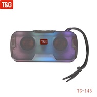 T &amp; G TG143 Bluetooth Speaker LED Light Wireless Portable Double Loudspeaker Subwoofer DJ Sound Box pembesar suara kalis air Radio FM