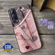 HP (J55) Casing Glass Case VIVO Y72 5G - VIVO Y52 5G - CASE VIVO Y72 - NEWEST VIVO Y52 - Glass Softc